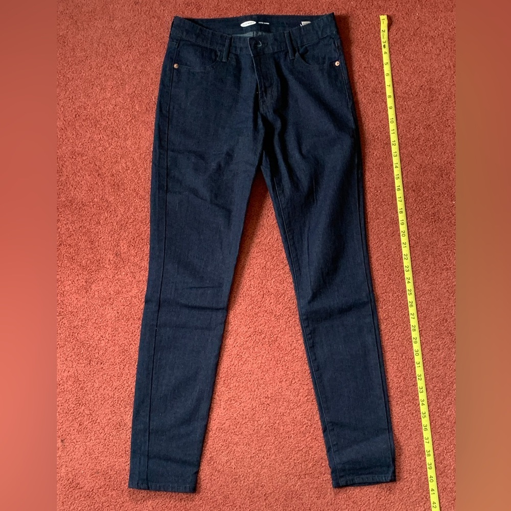 OLD NAVY Super Skinny Jeans Dark Wash Size 6 Long